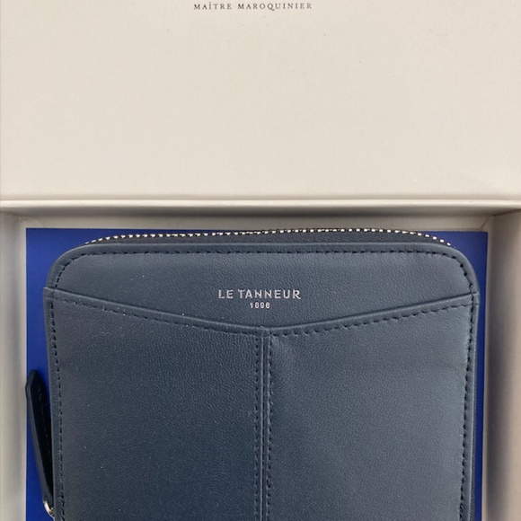 Le Tanneur Zipped Charlotte Smooth Leather Coin Purse - Picture 7 of 8